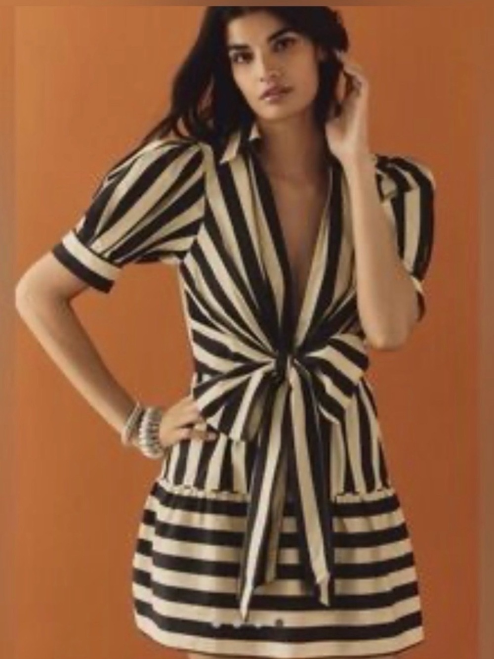 Farmrio striped mini dress - Picture 3 of 5